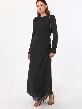 Long-Sleeve Maxi Dress